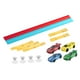 thumbnail image 2 of Pista de carreras flexible para niños con 4 autos de carrera para niños de 3 años o más. Diversión DIY versátil. Rojo y azul, 2 of 9
