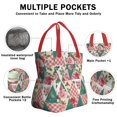 thumbnail image 3 of Pioneer Flower Floral Print Pattern Drawstring Lunch Bag Women - Drawstring Lunch Bag Insulated for Work Office - Stain-Resistant Large Lunchbags for Women with Multi-Pockets, 3 of 6