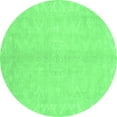 thumbnail image 1 of Ahgly Company Indoor Round Abstract Emerald Green Modern Area Rugs, 5' Round, 1 of 4