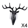 thumbnail image 1 of 4x Gancho de Pared con Cabeza de Animal, Colgador con Forma de Cabeza de Ciervo, , Sombrero, Llaves, Gancho Que Muestra Tu Personalidad 4 piezas, 1 of 10