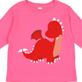 thumbnail image 4 of Inktastic Adorable Red Dragon Boys Long Sleeve Toddler T-Shirt, 4 of 5