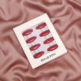 thumbnail image 1 of Hebilla de pañuelo de seda de plástico, 8 tarjetas, aguja para pañuelo monocromática, color caramelo, accesorios, broche de moda, 1 of 6
