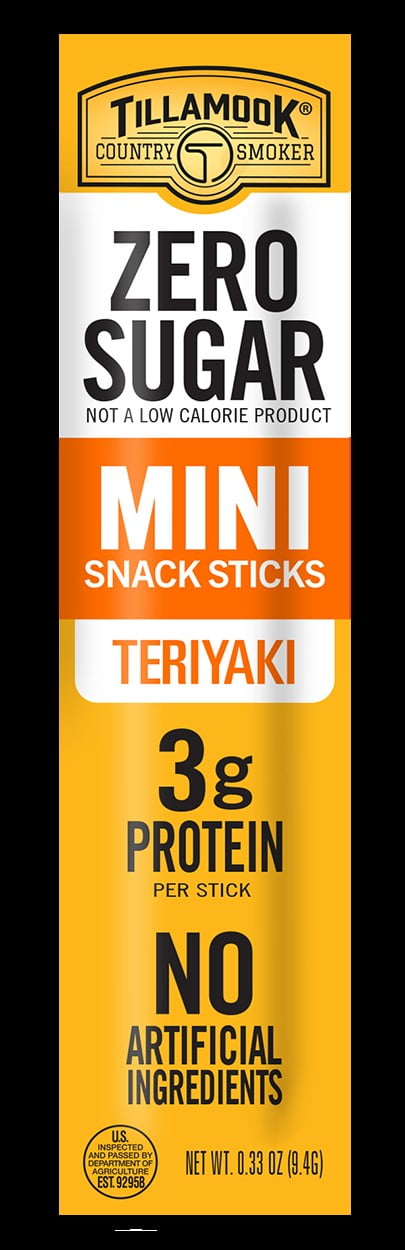 Tillamook Country Smoker, Zero Sugar Teriyaki Mini Sticks