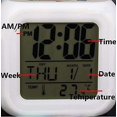 thumbnail image 2 of Sports Club Football Led Alarm Clock Luminous Digital Clock 7 Colors Watch Mini Children Bedside Alarm Clock, 2 of 4