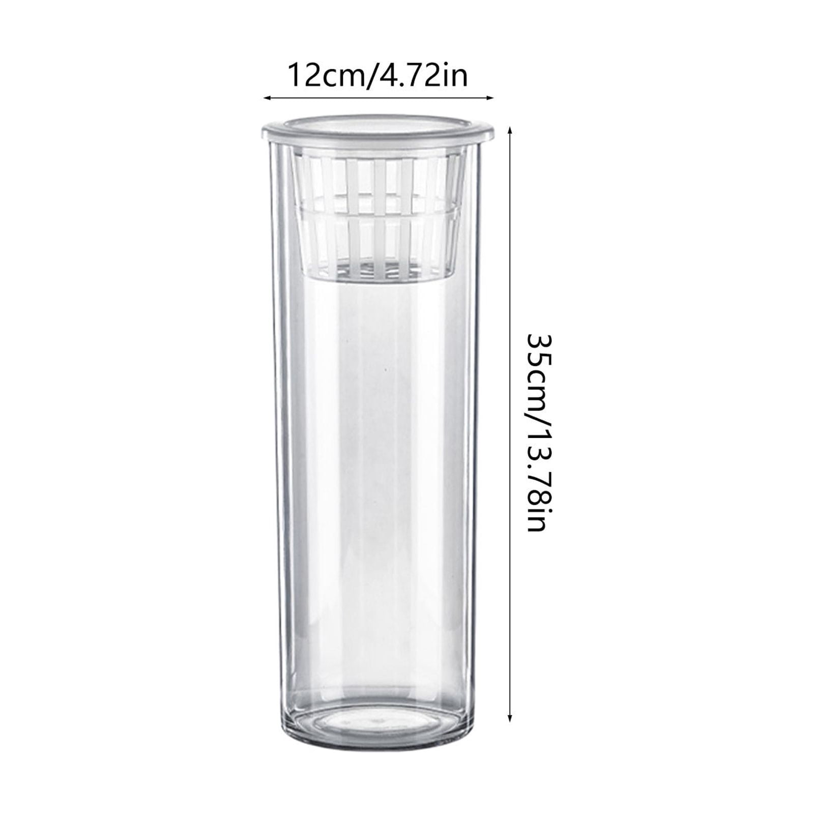 Goldfish Bowl Fish Tank for Goldfish Plastic Aquarium Home Decor Clear Fish Tank for Desktop Suitable for Tabletops Living Room Bedroom Ornaments