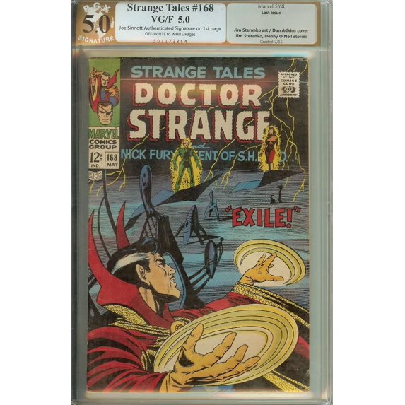 Strange Tales #168 PGX 5.0 not CGC Signed Steranko