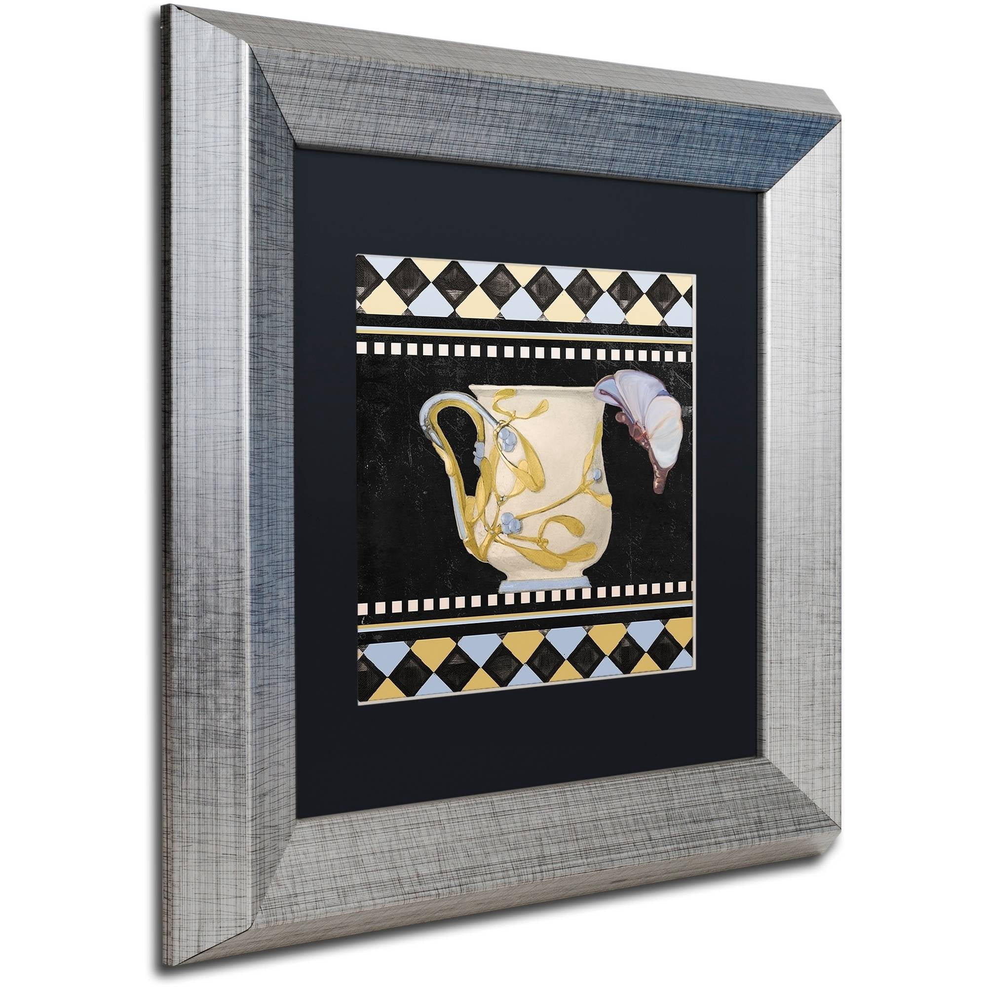 Trademark Fine Art "Bistro Nouveau I" Canvas Art by Color Bakery Black Matte, Silver Frame
