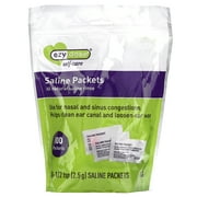 Ezy Dose Saline Nasal Rinse Packets, Individually Wrapped (100 Count)