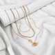thumbnail image 2 of Collar con Colgante Dos Corazones JeenMata Juego Regalo 3 Pzas Ajustable Mujer, 2 of 6