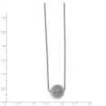thumbnail image 4 of Leslie's 925 Sterling Silver Polished Diamond Cut With 1 in ext. Necklace; 16.5 inch; for Adults and Teens; for Women and Men, 4 of 4