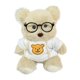 thumbnail image 5 of Kit de costura para hacer muñecos de peluche con gafas de oso, decoraciones hechas a mano para muñecas de mujer. Blanco, 5 of 9