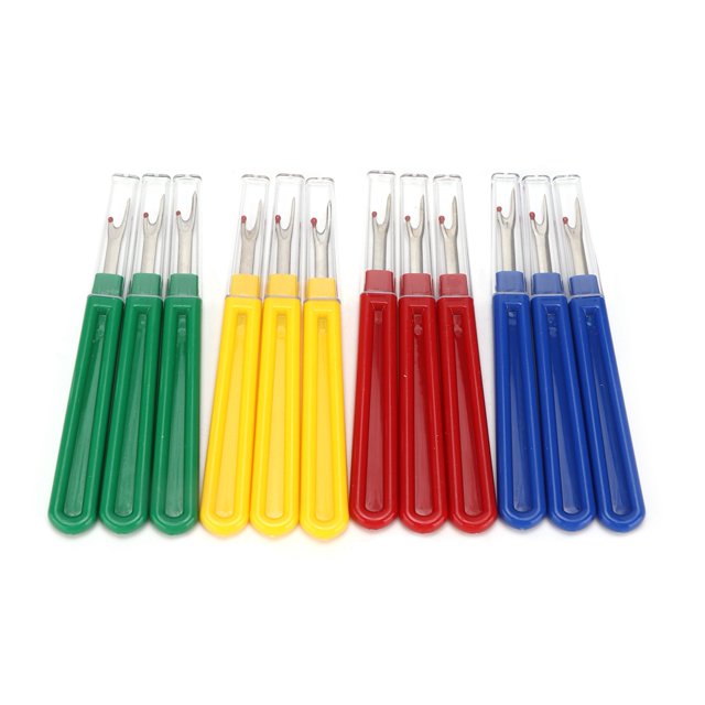 Détachant de Fil, 12 Pcs Détachant de Couture Coloré Outil de Retrait de Couture Conçu pour la Perfection