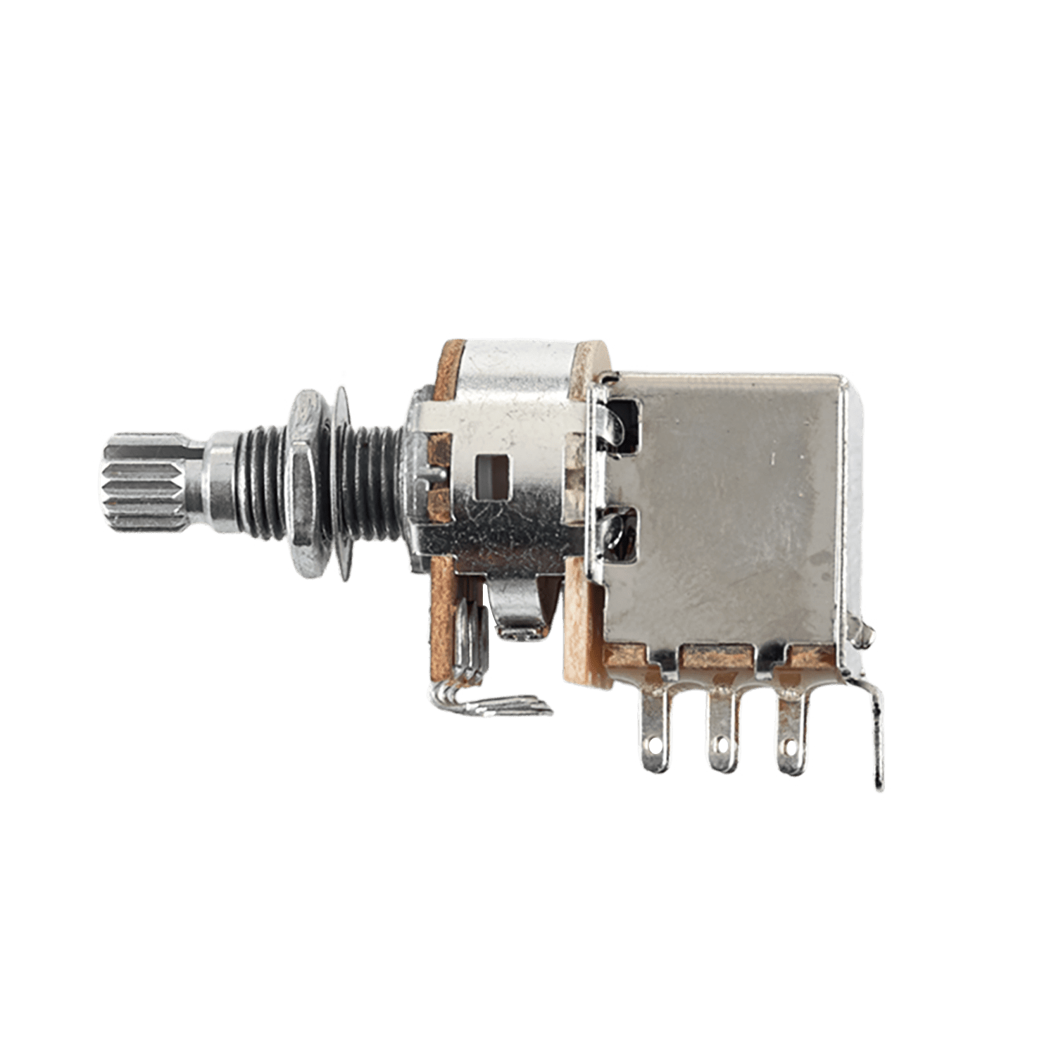 LOOKSEVEN 1/2/4 Pcs Guitar Push-Pull Pot 18-Split Long Shaft switch, A/B/25K/50K Tone Volume-A50Kx4