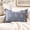 Dusty Blue, variant on BlissBlush Lumbar Pillow Cover 12x20, Navy Blue Velvet Floral Embroidered Throw Pillow Cover with Scalloped Edge, Decorative Accent Cushion Cover for Couch Sofa Bed, COVER ONLY