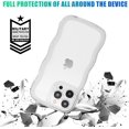Phone Case for iPhone 14 Pro Max 6.7 inches, Soft Transparent TPU Wavy
