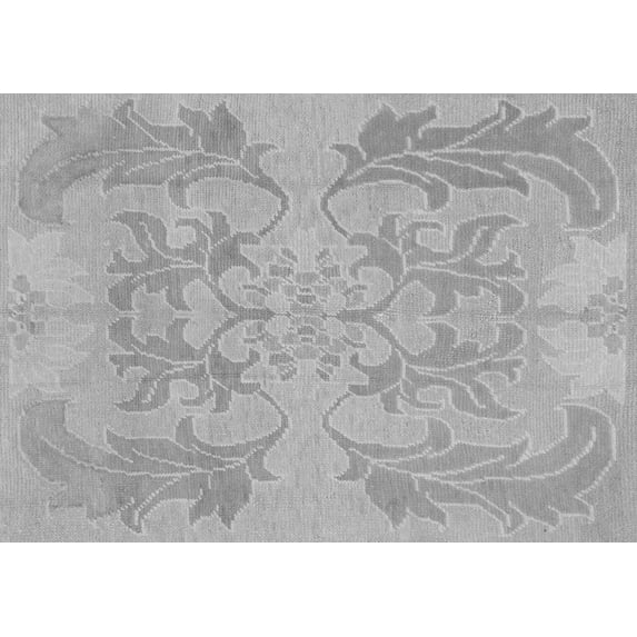 Ahgly Company Indoor Rectangle Abstract Gray Modern Area Rugs, 7' x 10'