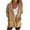 Yellow, variant on BangWanChi Womens Cardigan Sweaters Pink Women's Casual Versatile Lapel Pocket Jacket Coat Long Sleeve Hoodless Casual Coat/jacket