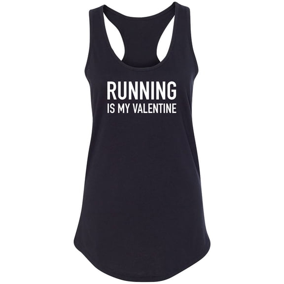 Running Is My Valentine Racerback Tank