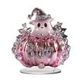thumbnail image 2 of Halloween Tabletop Decor 2D Acrylic Pumpkin Carriage Ornament Set,Sturdy Stand Base Crystal Floral Pumpkin Cart Design,Spooky Cute for Living Room Mantel Desk Shelf Party, 2 of 8
