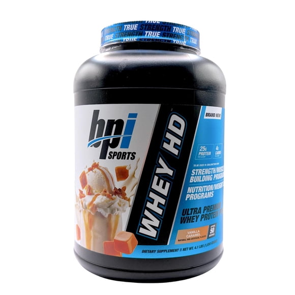 Whey Hd Vainilla Caramelo 4.75 Lbs 50 Serv Bpi Sports