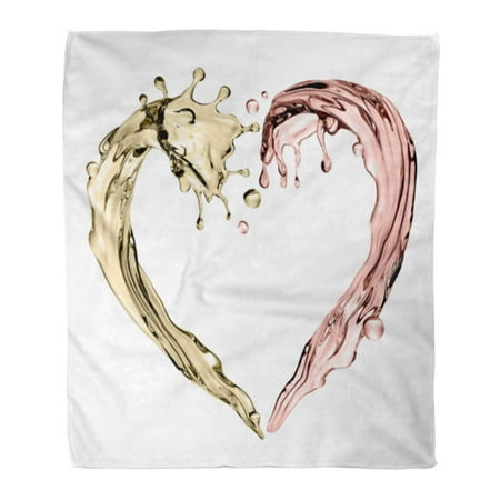 ASHLEIGH Flannel Throw Blanket Pink Rose 3D Render Digital Abstract Champagne Wave Heart Soft for Bed Sofa and Couch 50x60 (Best Workstation For 3d Rendering)