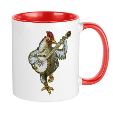 

CafePress - Banjo Chicken Mugs - Ceramic Coffee Tea Novelty Mug Cup 11 oz