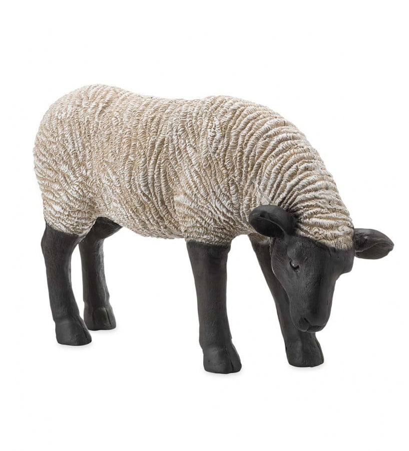 Plow & Hearth Grazing Suffolk Sheep Garden Statue - Walmart.com