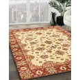 thumbnail image 3 of Ahgly Company Machine Washable Indoor Rectangle Abstract Brown Gold Area Rugs, 2' x 3', 3 of 7