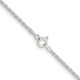thumbnail image 4 of Diamond2Deal 925 Sterling Silver 1.8 mm Solid Rope Chain Necklace for Women 30", 4 of 7