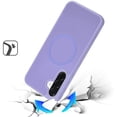 thumbnail image 2 of For Samsung Galaxy A57 [Magnetic Circle] Smooth Safe Matte Feel Hybrid Case - Light Purple, 2 of 3