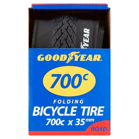 Goodyear 700c Folding Road Bicycle Tire, Black (Best Commuting Tyres 700c)