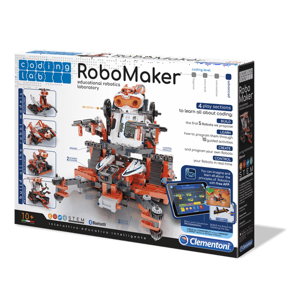 Clementoni Robo Maker Kit STEM Coding Lab Interactive Educational
