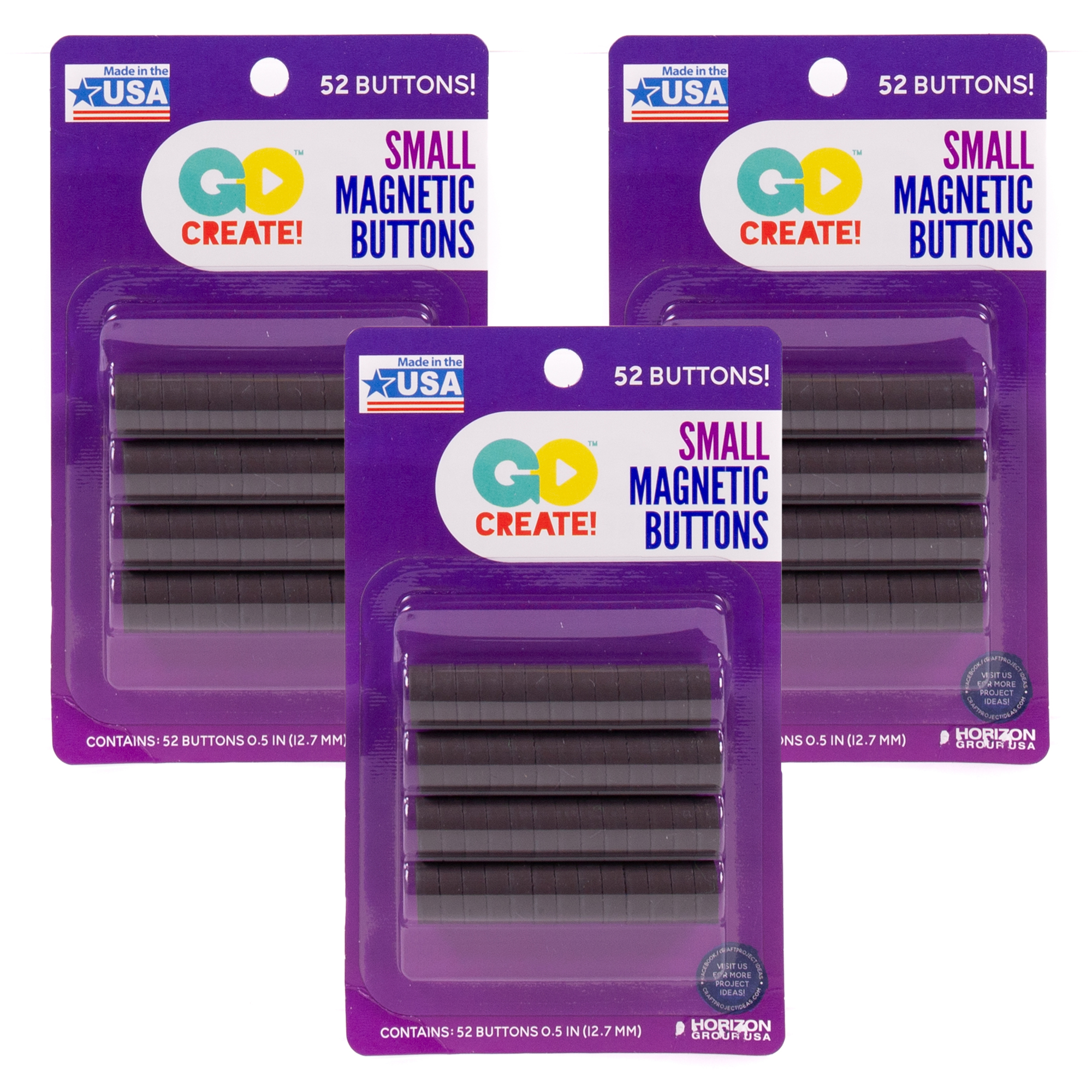 Go Create Small Button Bundle Pack, 150 Total