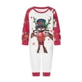 thumbnail image 2 of Nituyy Holiday Family Pajamas Matching Sets Christmas PJs with Mama Bear Printed Romper Plaid Pants Sleepwear, 2 of 10