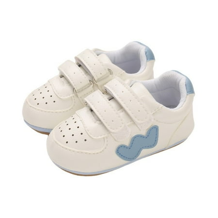 

Cute Baby Unisex PU Leather Non-slip Soft Sole Hook Shoes Sneakers 0-18months
