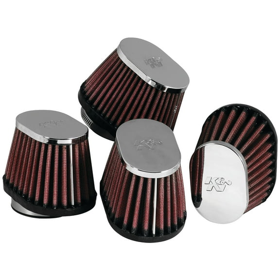 K&N RC-1824 Motorcycle Universal Chrome Air Filter