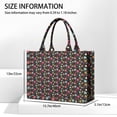 thumbnail image 3 of Large Capacity Tote Bag,Black Daisy Flower Pattern Handbag Fashion Luxury Tote Bag,15.7"x13"x 5.1" Inches,Laptop Compatible, 3 of 6