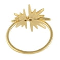 thumbnail image 3 of KIRAN FINE JEWEL CZ Diamond Starburst Statement Ring Yellow Gold Plated 925 Silver Anniversary Women Gemstone Statement Jewelry Gift For Her, 3 of 5