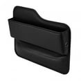 thumbnail image 3 of Organizador de cuero sintético para huecos de asientos de coche, accesorios para automóviles, almacenamiento de grietas Lado copiloto negro, 3 of 9