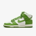 thumbnail image 2 of Nike Dunk High Women's Shoes Color: Chlorophyll/Sail/Chlorophyll Size: 5.5, 2 of 8