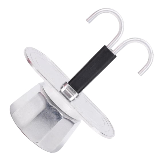 Zeiwohndc Aluminum Espresso Coffee Maker Double Tube Stovetop Mocha Pot for Camping Trip