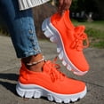 thumbnail image 3 of Domzle Shoes for Women Slip-On Lightweight Wide Toe Box Walking Shoe for Comfort Saffron 36, 3 of 7