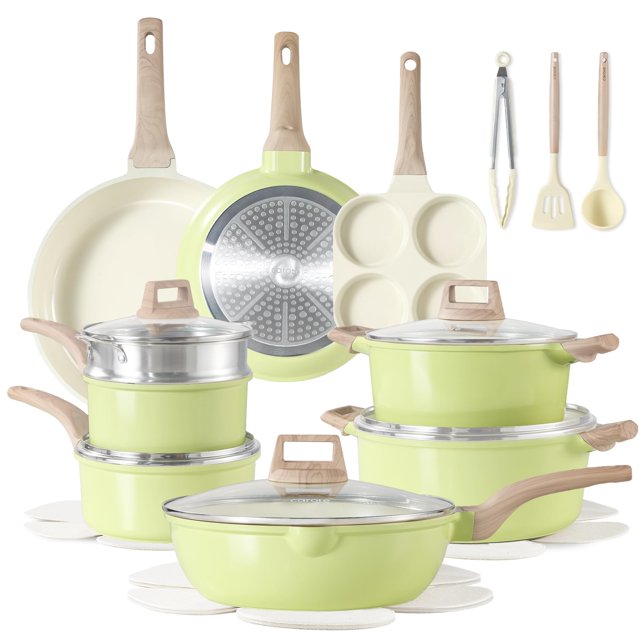 Set de utensilios de cocina CAROTE 21 de cerámica antiadherente para cocina de inducción