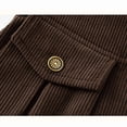 thumbnail image 6 of THDHVS Uniform Skirts for Girls,Corduroy Pleated Skirt with Pockets High Waist Textured Fabric Preppy School Style Skirt for Fall and Winter Fashion,Pleated Skirt, 6 of 9