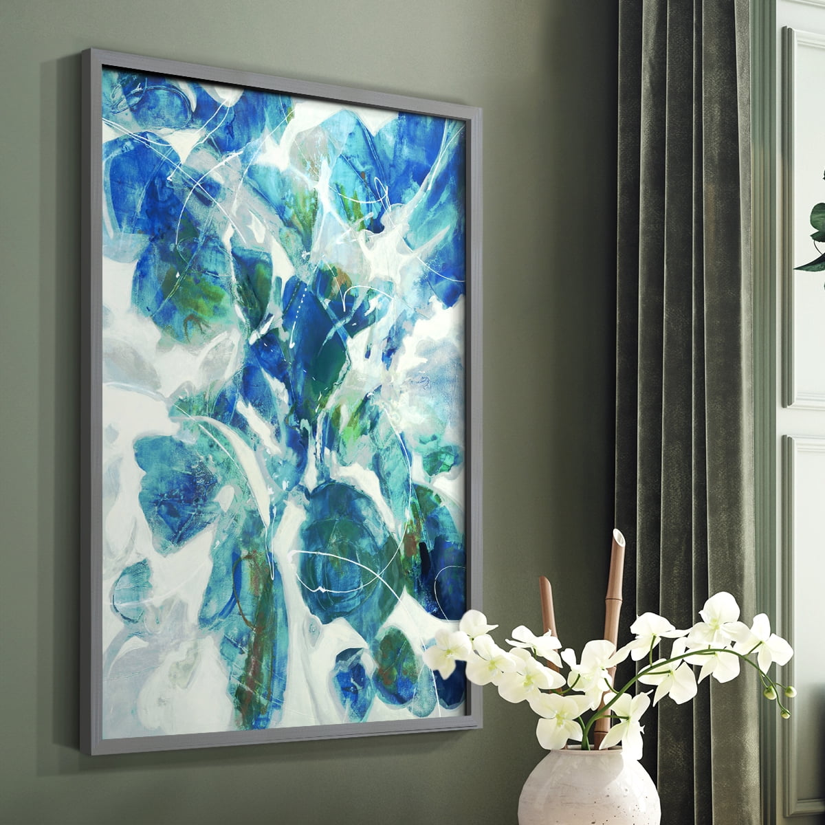 Winding Road Framed Print - Solid Wood in Single Picture Frame Solid Wood 2 Framed Print