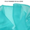 thumbnail image 2 of Turquoise Single Sheer Voile Window Curtain Panel: 55"W x 95"L, Fully Hemmed, Rod Pocket, 2 of 2