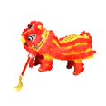 thumbnail image 2 of Dualoai Chinese New Year Marionette Lion Toy, Spring Festival Decor Toy w/ Strings & Rod Yellow Red, 2 of 9