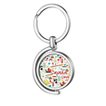 thumbnail image 1 of China linterna Panda bambu Rotating keychain Metal Keyring Holder, 1 of 2