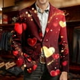 thumbnail image 5 of IWRICH Men's Corduroy Valentines Blazer Love Heart Button Casual Suit Jacket Slim Fit Loose Work Sport Coat with Pocket 08-Red XL, 5 of 5