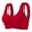 Red, variant on Bras for Women Plus Size No Underwire Scalloped Push Up Wireless Bralettes Seamless Side Support Everyday Tshirt Bra